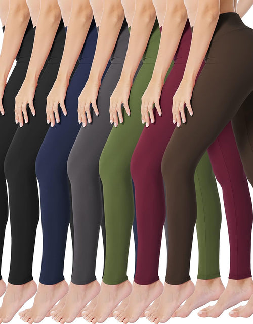 Load image into Gallery viewer, High Waisted Leggings for Women Buttery Soft Stretchy Tummy Control Workout Yoga Running Pants One&amp;Plus Size
