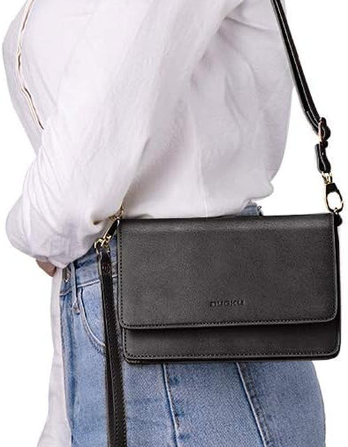 Load image into Gallery viewer, Women Small Crossbody Bag Cellphone Purse Wallet with RFID Card Slots 2 Straps Wristlet(Max 6.5'')
