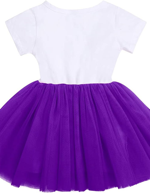 Load image into Gallery viewer, Baby Girls Newborn It'S My 1St/2Nd Birthday Cake Smash Shinny Printed Sequin Bow Tutu Princess Dress
