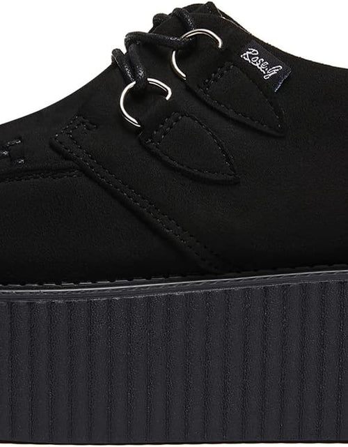 Load image into Gallery viewer, Women'S Handmade Suede Lace up Flat Platform Creepers Shoe
