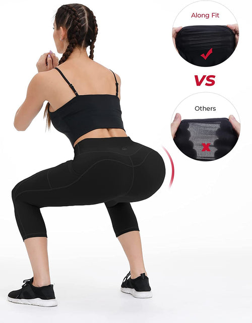 Load image into Gallery viewer, Yoga Pants with Pockets for Women High Waisted Workout Leggings Tummy Control Athletic Leggings
