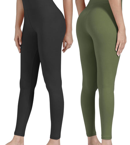 High Waisted Leggings for Women Buttery Soft Stretchy Tummy Control Workout Yoga Running Pants One&Plus Size